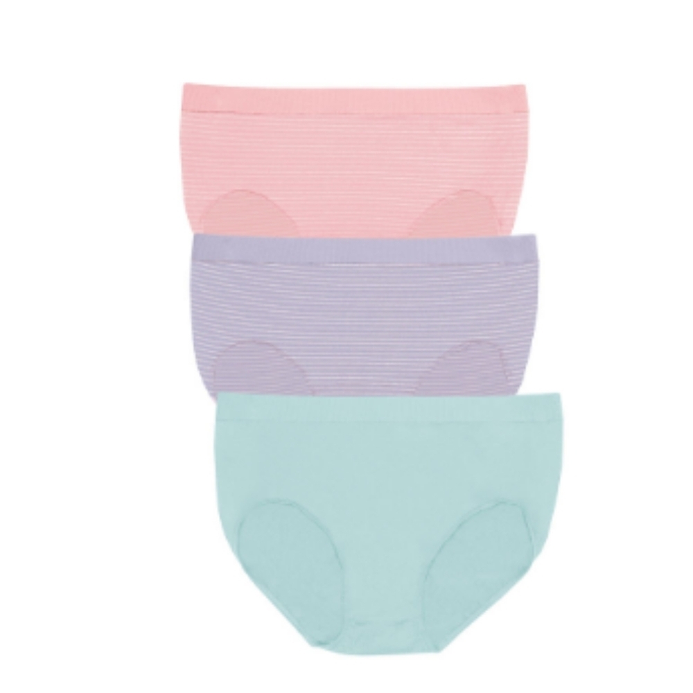 Bali 3 Pair Knit Brief Panty Vb90 Sz 10/11